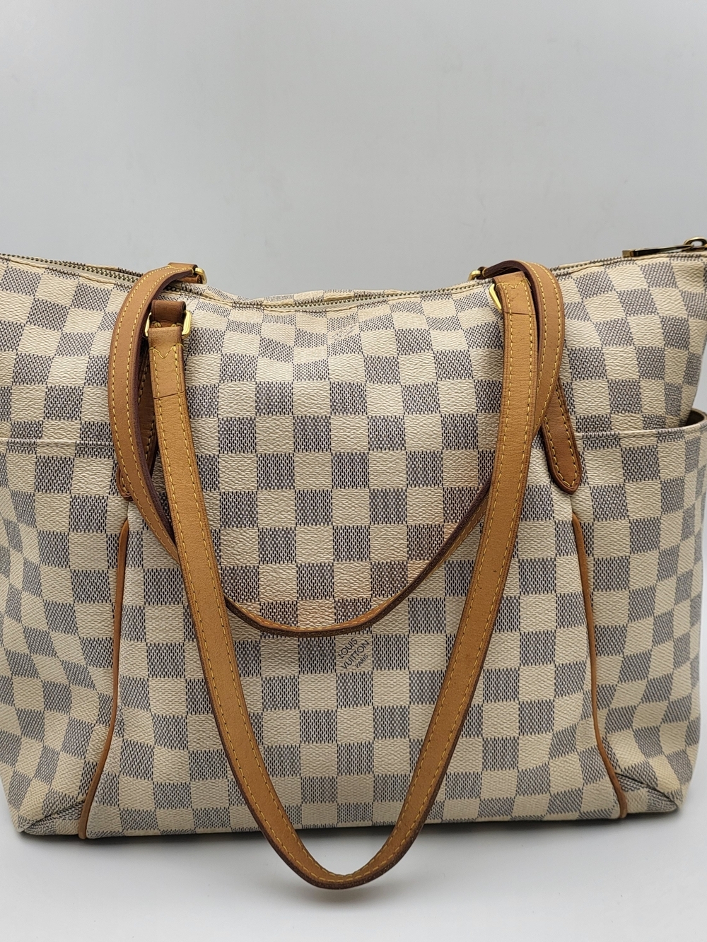 LOUIS VUITTON Damier Azur Totally MM Bag..Authentic w/COA..